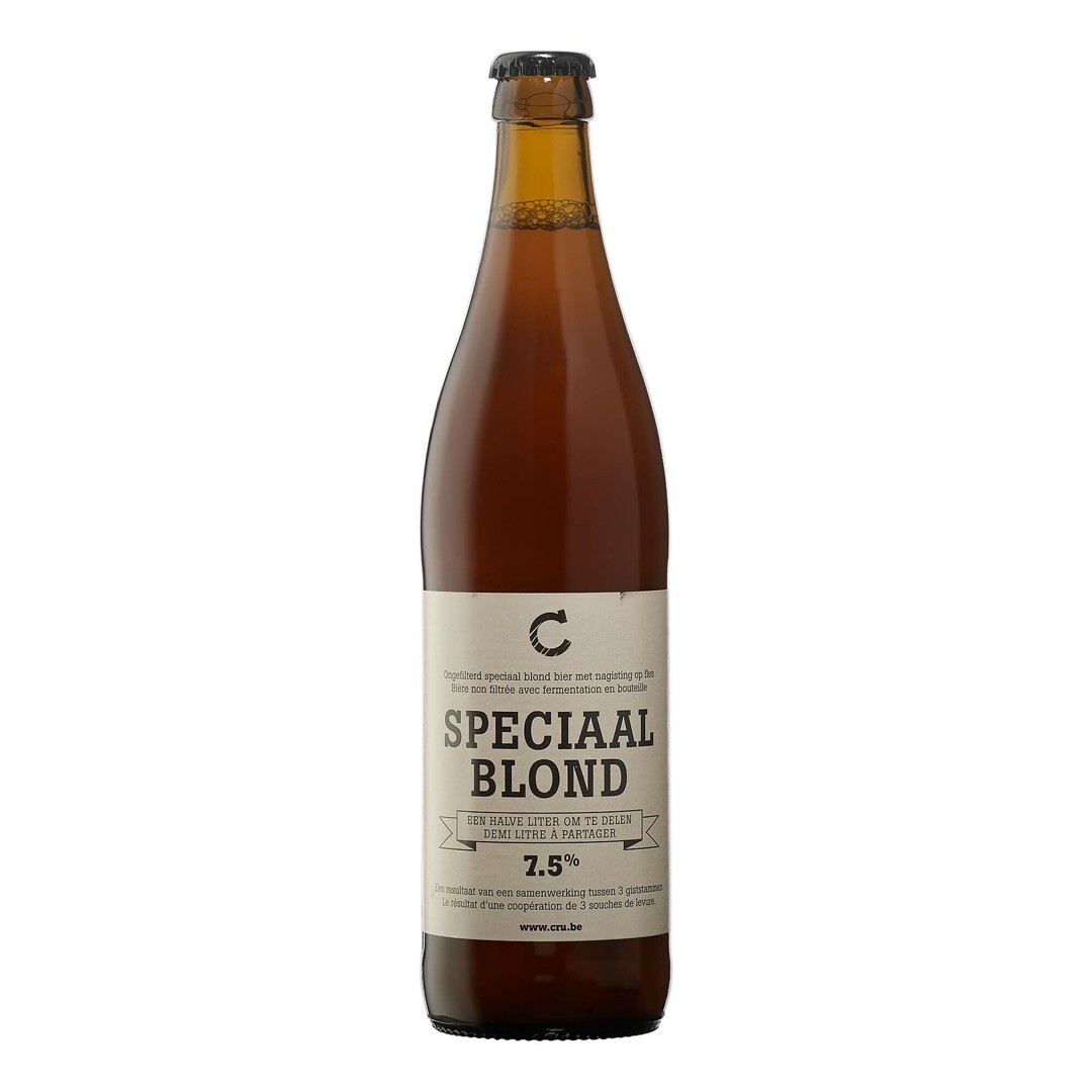 CRU speciaal blond bier.